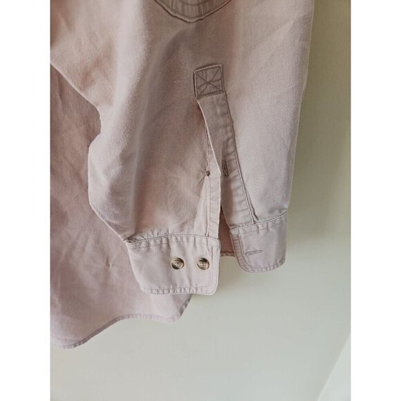 Cabelas Shirt Mens 3XLT Beige LS Embroidery Button Up Pockets Outdoor VTG FLAWS - Picture 8 of 12